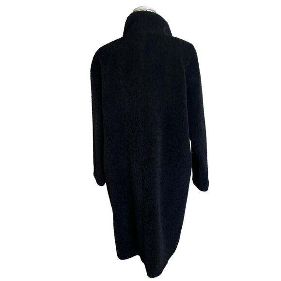 Eileen Fisher Coat Alpaca Suri Size S Small Boxy Button Up Sustainable Minimal - Picture 8 of 11